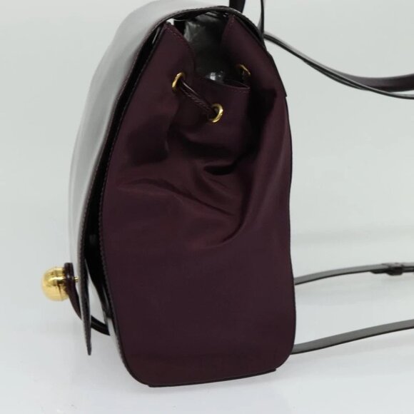 CELINE Backpack Leather Purple Gold - Picture 5 of 16